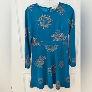 Loft Petite Blue Floral Dress